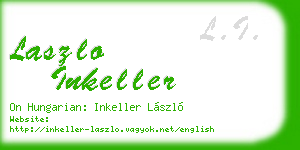 laszlo inkeller business card